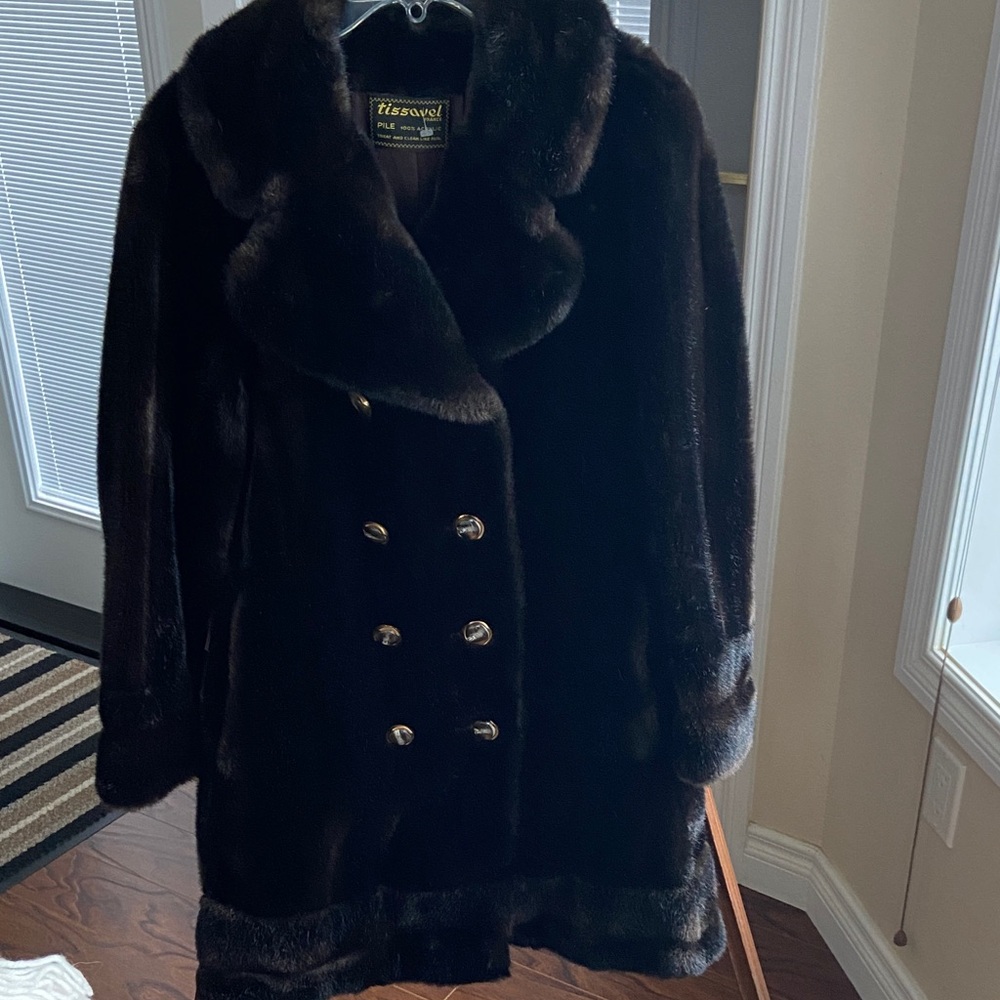 Vintage Women's Faux Fur Dressy Coat